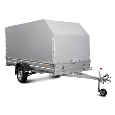 Тент для прицепа МЗСА 817732 высокий скошенный (Алюминиевый борт)